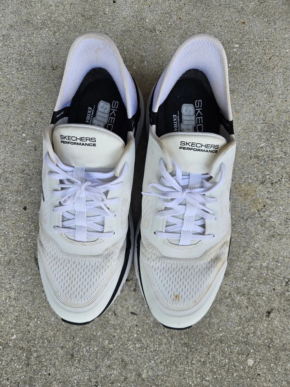SKECHERS Max Cushioning White Premier Hands Free Slip-Ins Ascendant Men Size 12